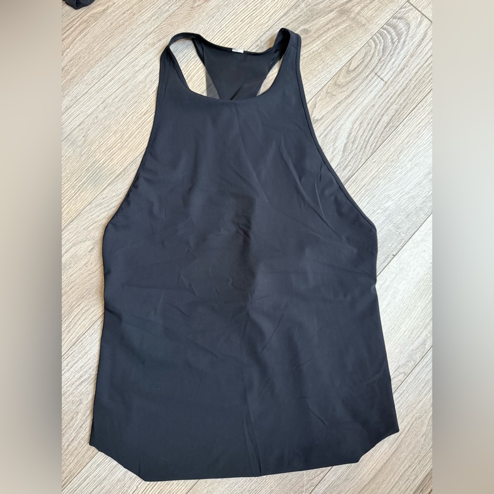 Lululemon black high neck mesh back tank BLACK size 4
